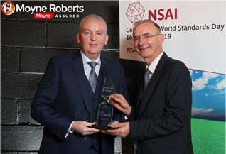 Declan Kelly Apex Fire Managing Director Awarded NSAI 1997 Award